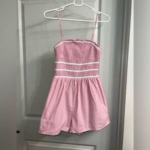Chic Pink Women's Romper